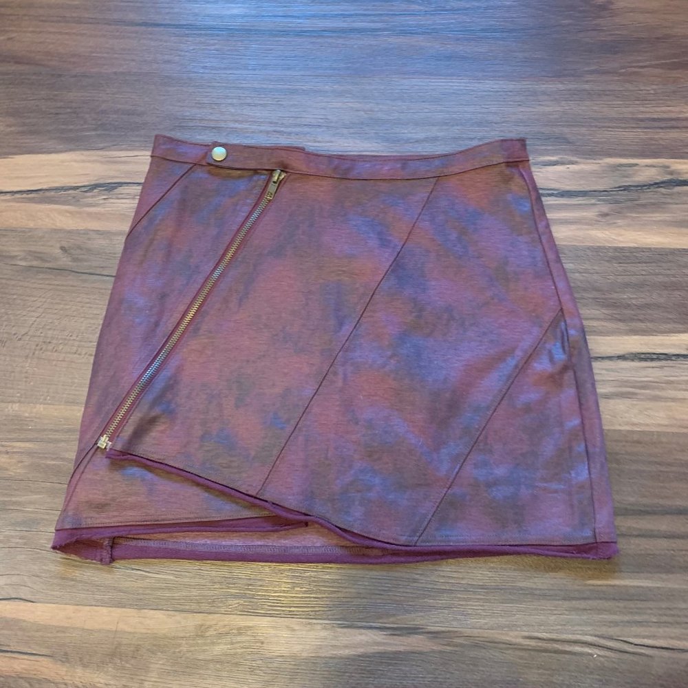 Funky Maroon Mini Skirt